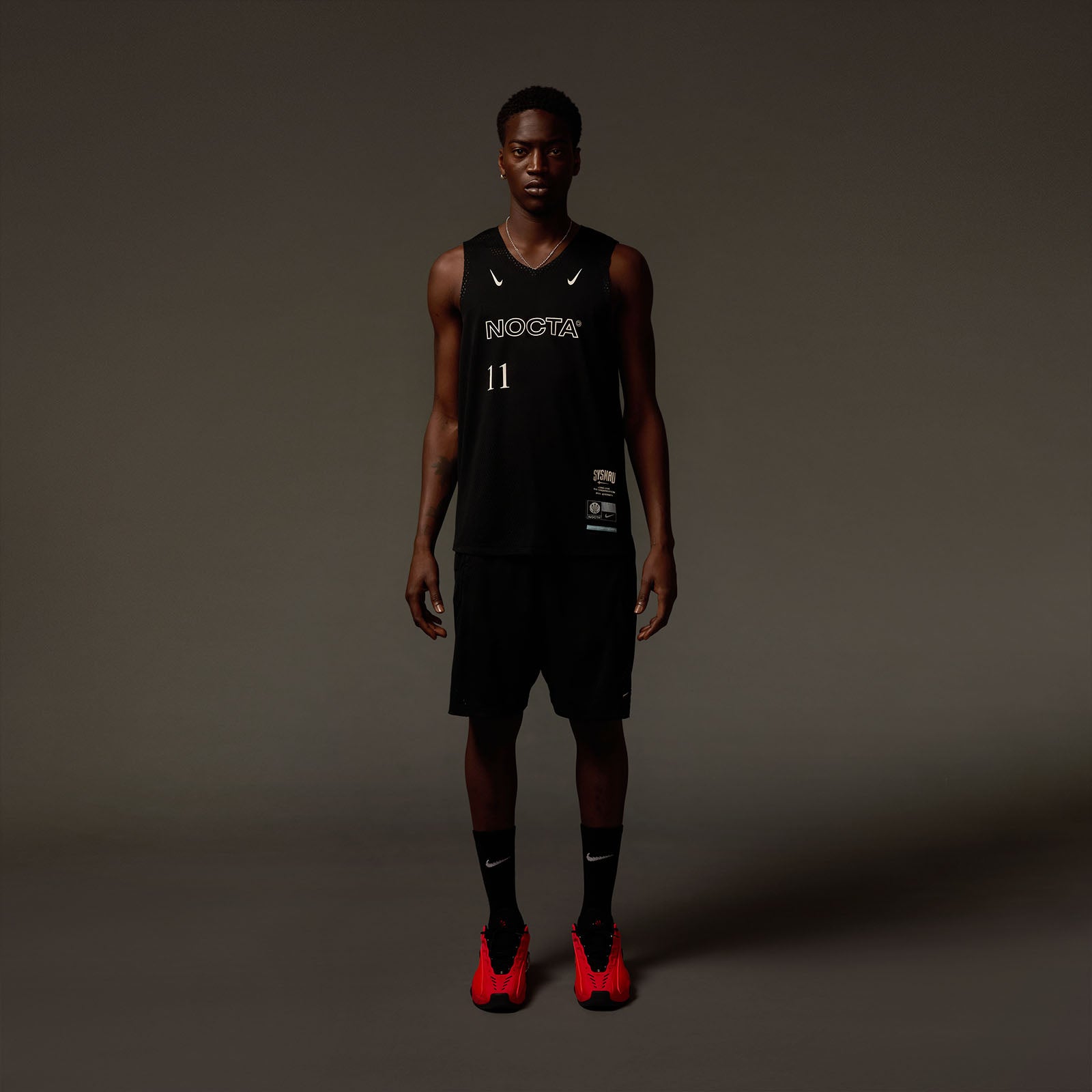 Lightweight Basketball Jersey in Black | NOCTA